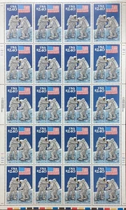 Full Sheet of 1989 $2.40 20th Anniversary of Moon Landing SC# 2419 MNH - Picture 1 of 1