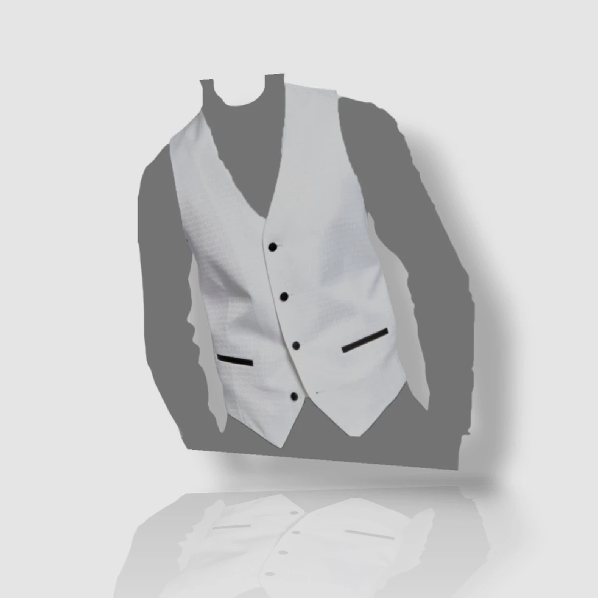 Colete Social Masculino Epoint - Microfibra Com Estampa Jacquard Tamanho XXXL