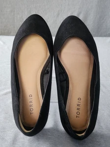 Mocasines planos de gamuza negros Torrid Preppy para mujer talla 8M cómodos sin cordones - Imagen 1 de 9