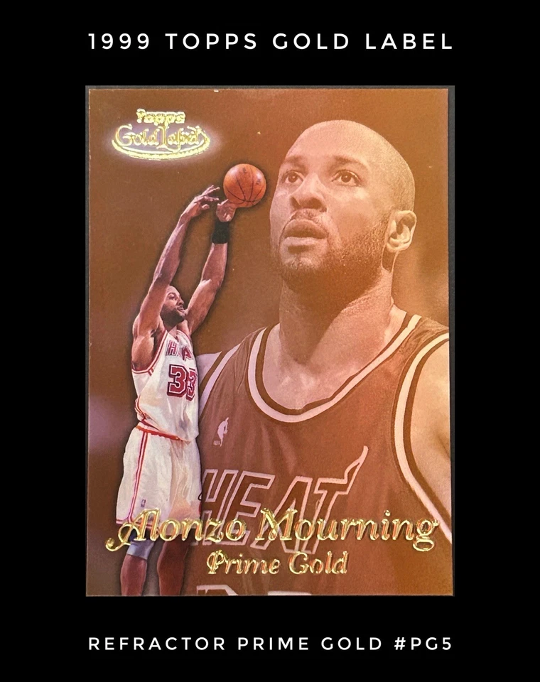 Gold Label #PG5 1999 refractor de luto Alonzo Prime Gold grado 10 corte/calidad💰 Foto 1 de 3