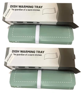 (2 {Confezione) Vassoio Scaldapiatti Scaldapiatti Elettrico Cucina Tappetino Termico Portatile (Verde) - Foto 1 di 3