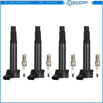 4x Ignition Coils & Spark Plugs for Toyota Camry Lexus IS250 Scion tC L4 2.5L - Image 1 of 4