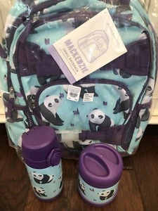 Mochila Pottery Barn Niños Pequeño Panda Botella de Agua Termos Set Mackenzie - Imagen 1 de 8