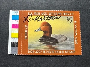 WTDstamps - #JDS14 2006 - Estampilla de pato junior de Estados Unidos - Como nueva sin usar **Firmada por el artista** - Imagen 1 de 2