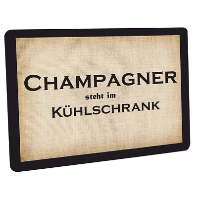 Fussmatte " Champagner steht im Kühlschrank  "  - Bild 1 von 4