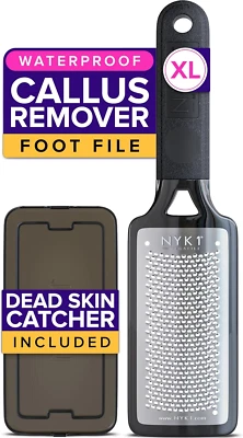 RUSTPROOF Foot File Callus Remover for Feet with Catcher (XL Size) NYK1 MEGAFILE