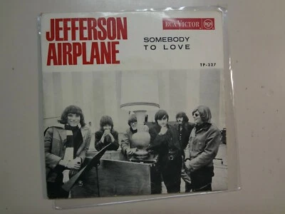 JEFFERSON AIRPLANE:  Somebody To Love +3-Portugal 7" 67 RCA Victor GE TP-327 PCV - Image 1 of 4