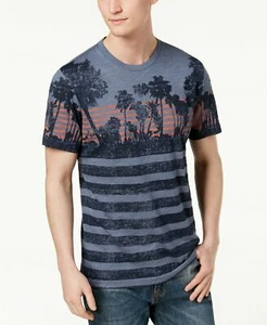 Men's Palm Striped T-Shirt (Size M) - Picture 1 of 2