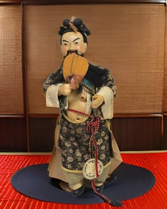 Vintage chinesische Schriftzeichen Puppe handgefertigt in Hongkong 301 Han Chung Li 11 Zoll groß - Bild 1 von 12