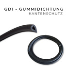 Produktbild - Gummidichtung Kantenschutz für Seitenscheibe Volkswagen T5 T6 VW