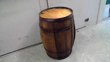 Vintage Wooden Keg / Barrel - Rustic Primitive / Old Table 19" tall