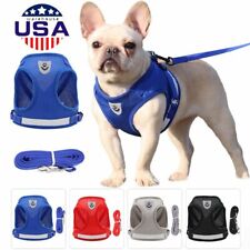 Dog Pet Harness Adjustable Control Vest Dogs Reflective XS S M L XL & Leash Set