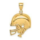 Avariah 14K Yellow Gold 2-D Polished Football Helmet Charm - 23.85mm
