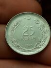 Turkey, 25 Kurus, 1969, Stainless Steel, Free Uk Post Km:892.3 Kayihan Coins T22