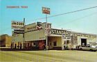 Boutique de cadeaux Jacobs et station-service standard, Shamrock, Texas, Rt. 66