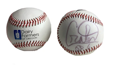 2 Signed 06 Salem Keizer Volcanoes Souvenir Baseballs Dairy Farmers Of Oregon Cover