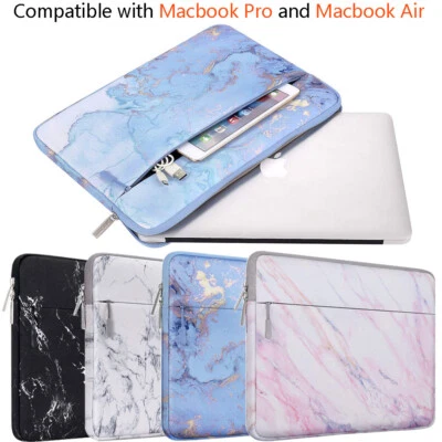 Laptop Case Sleeve Marble Design MacBook Pro MacBook Air Surface Notebook Bag - Image 1 of 2