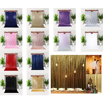 Sequin Backdrop Glänzend Hintergrund Wand Glitter Vorhang Hochzeit Fotoshooting - Bild 1 von 4