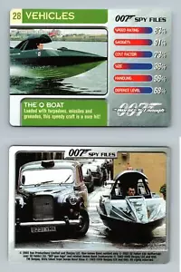 The Q Boat #28 Vehicles 007 Spy Files 2002 James Bond CCG Trading Card - Picture 1 of 1