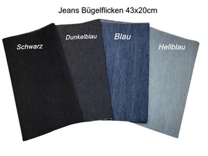 Jeans Bügelflicken Flicken zum aufbügeln 43x20cm Jeans versch.Farben Meng.Rabatt - Bild 1 von 5