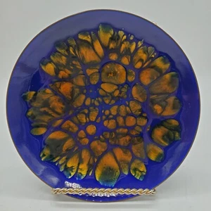 Win Ng San Francisco Enamel On Copper Dish Vintage 1960s Signed  - Picture 1 of 8