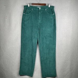 Pantalones de pana BDG para mujer talla 36 verde recto tiro alto 5 bolsillos - Imagen 1 de 18