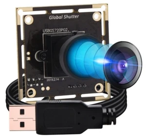 ELP Wide Angle HD Global Shutter USB Camera Module MJPEG 60fps 1280*720 Aptina - Photo 1/11