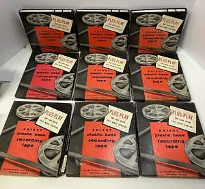 Vintage Knight Allied Radio Reel To Reel Tapes Lot of 9 Used & Untested - Picture 1 of 3