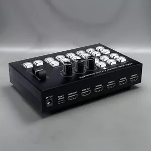 4K Video Switcher 4 HDMI Camera Streaming Live Production Broadcasting Stationpo - Picture 1 of 10