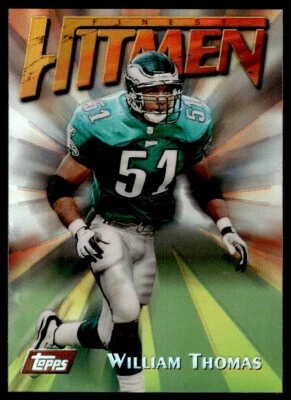 1997 TOPPS Finest Refractors William Thomas Philadelphia Eagles #9 R93 - Image 1 of 2