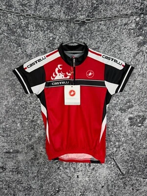 Castelli Autentica Kids 1/4 Zip Cycling Jersey Size 8 - Image 1 of 4