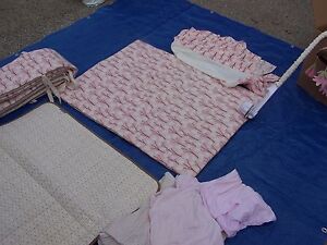 Baby Girls Brown Pink Cream Nursery Crib Bedding Set Dwell studio comforter 