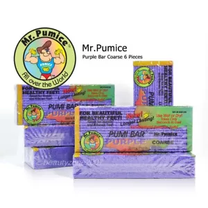 6 Pieces Mr. Pumice Purple Coarse Pumi Bar Stone  - Picture 1 of 1