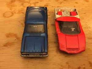 Dinky Toys Ford Escort Fiat Abarth 2000 Heavy Wear Cars - Bild 1 von 5