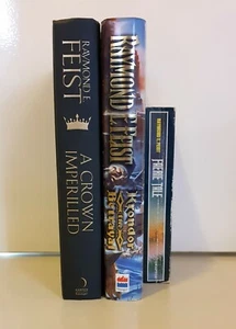 3 x Raymond E Fiest books: 1st Edition Crown Imperilled, Krondor the Betrayal ++ - Picture 1 of 7