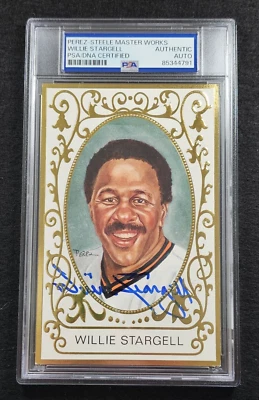 WILLIE STARGELL Signed Perez Steele LE Master Works-PIRATES-HALL OF FAME-PSA - Image 1 of 4