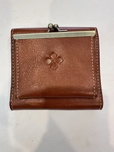 PATRICIA NASH Reiti Bi-Fold Leather RFID Wallet Brown Caramel - Picture 1 of 11