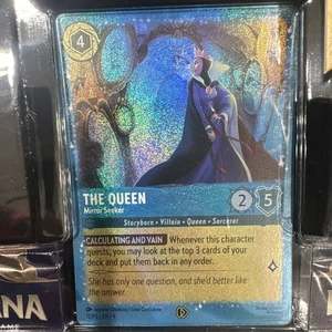 RARE PROMO The Queen Mirror Seeker Glimmer Foil Fabled Disney Lorcana Costco - Picture 1 of 1