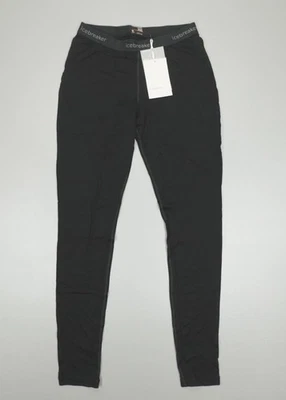 Icebreaker 200 Oasis Merino Capa Base Leggings Mujer’s Talla M Negro Foto 1 de 4