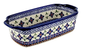 Polish Pottery Market Non-Stick Loaf Baker by Zaklady Boleslawiec 1.25 Quarts - Picture 1 of 4