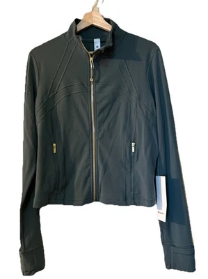 Lululemon Women’s Define Cropped Jacket Nulu Dark Forest Size 14 Full Zipper NEW - Image 1 of 4
