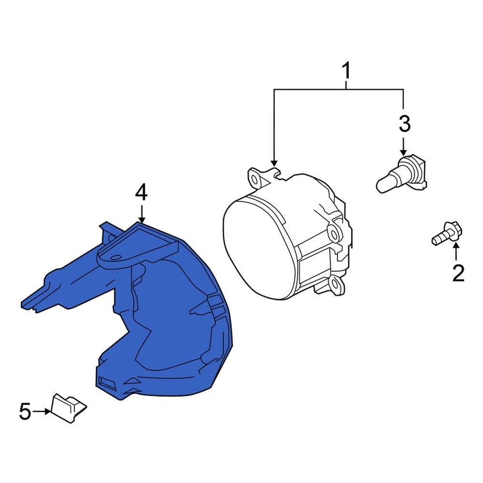 For Nissan Leaf 2011-2017 Nissan 269153NA0A Left Fog Light Bracket Foto 1 de 1