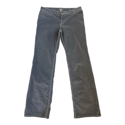 Pantalones de pana J. Jill para mujer 10 Bootcut gris elástico tiro medio algodón informales Foto 1 de 4