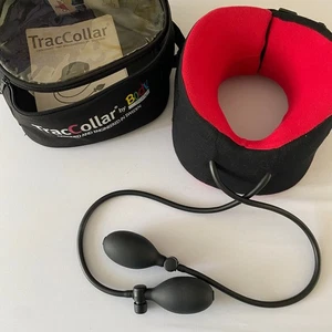 Gebrauchtes TracCollar von Body Sport aufblasbares Nackenzuggerät schwarz rot - Bild 1 von 5