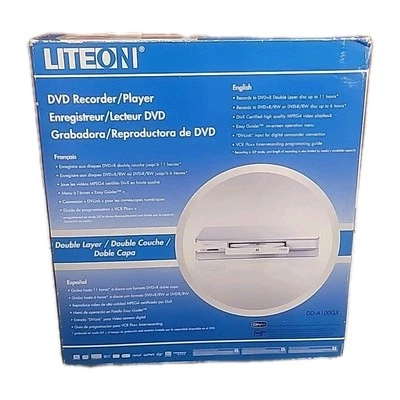 NEW LiteOn DD-A100GX DVD Recorder Remote Cords Disc Instructions Lite On Double  - Image 1 of 4