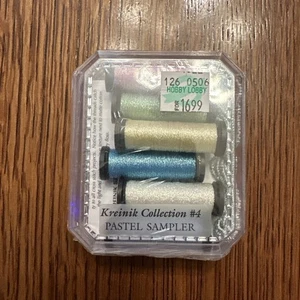 Kreinik Pastel Collection Very Fine Thread 6 Spools New - Picture 1 of 2