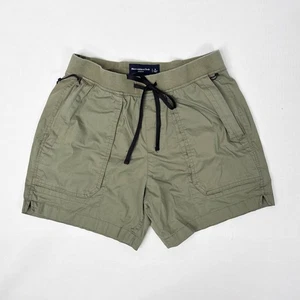Abercrombie & Fitch Green Utility Shorts Women's Small Stretch Cotton Cargo - Picture 1 of 5