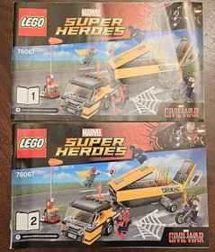 LEGO Marvel Super Heroes Tanker Truck Takedown 76067 Illustrated Manual 2016