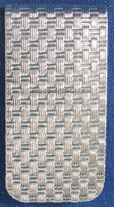 Cesta de mimbre tejida enchapada S/S para hombre clip para dinero 4332 - Imagen 1 de 1