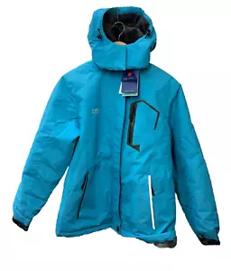 Pooluly Women's Ski Jacket Winter Waterproof Windbreaker Hooded Raincoat Size M - Picture 1 of 7